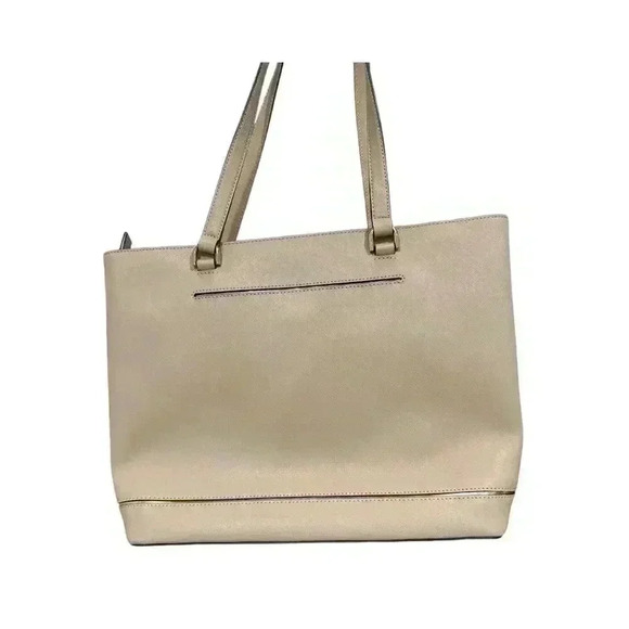 Michael Michael Kors Frame Out Large North South Tote in Oyster, Pre-Owned - Picture 5 of 14